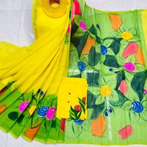 এক্সক্লুসিভ ট্রেডিশনাল হ্যান্ড প্রিন্ট কাপল সেট