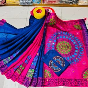 টাঙ্গাইল ধুপিয়ান সিল্ক শাড়ি পাঞ্জাবির কাপল ড্রেস