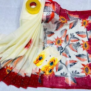 এক্সক্লুসিভ ট্রেডিশনাল হ্যান্ড প্রিন্ট কাপল সেট