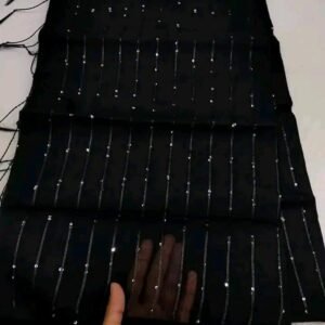 স্টাইলিশ চুমকি শাড়ি