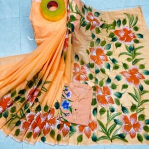 এক্সক্লুসিভ ট্রেডিশনাল হ্যান্ড প্রিন্ট কাপল সেট