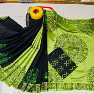 টাঙ্গাইল ধুপিয়ান সিল্ক শাড়ি পাঞ্জাবির কাপল ড্রেস