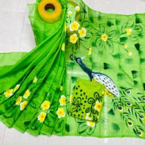 এক্সক্লুসিভ ট্রেডিশনাল হ্যান্ড প্রিন্ট কাপল সেট