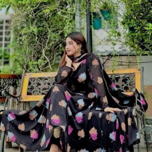 Black Gown Dress (3pis)