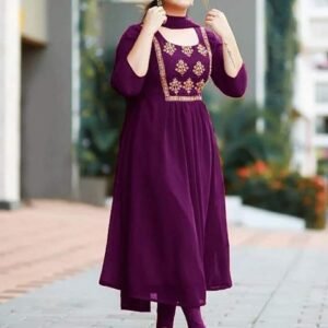 জর্জেট গাউন ফোর পিস