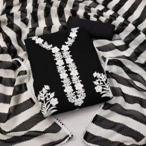 কাশ্মীরী আড়ি এম্ব্রডারী থ্রি-পিচ