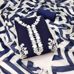 কাশ্মীরী আড়ি এম্ব্রডারী থ্রি-পিচ