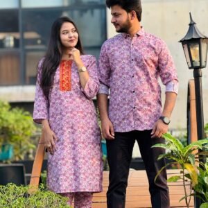 ​💞 প্রিমিয়াম কোয়ালিটি ম্যাচিং কাপল সেট (রেডিমেড) 💞