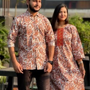 ​💞 প্রিমিয়াম কোয়ালিটি ম্যাচিং কাপল সেট (রেডিমেড) 💞