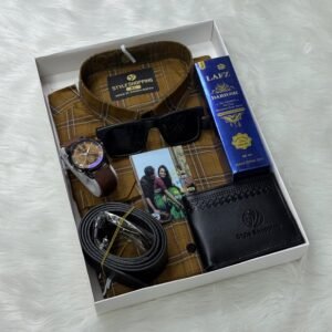 প্রিমিয়াম চেক শার্ট কম্বো সেট (৮-ইন-১)