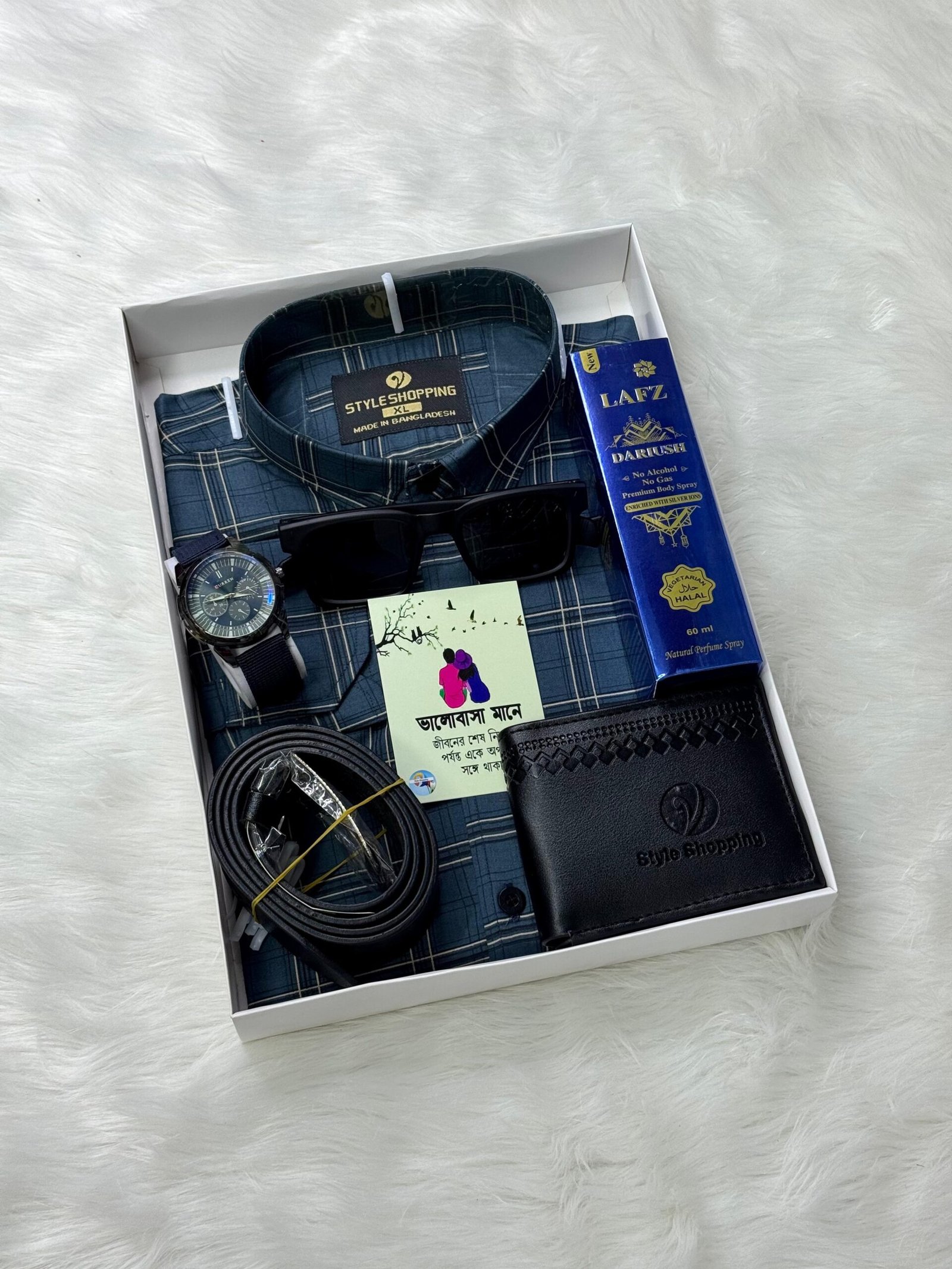 প্রিমিয়াম চেক শার্ট কম্বো সেট (৮-ইন-১)