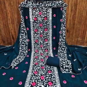 প্রিমিয়াম জর্জেট সিকোয়েন্স এমব্রয়ডারি সালোয়ার কামিজ