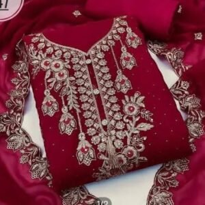 Embroidary Georjet Three Piece