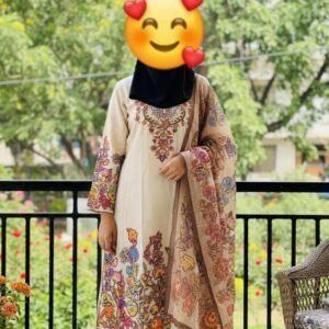 🌸 প্রিমিয়াম দুবাই সফট সিল্ক থ্রি-পিস 🌸