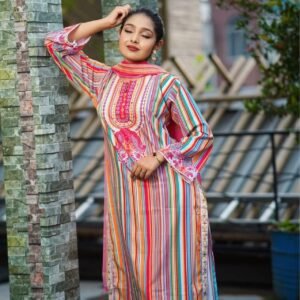 ​🌸 প্রিমিয়াম দুবাই সফট সিল্ক থ্রি-পিস 🌸