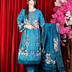 ​🌸 প্রিমিয়াম দুবাই সফট সিল্ক থ্রি-পিস 🌸