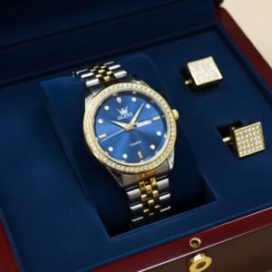 OLEVS~লাক্সারি ঘড়ি বাটারফ্লাই লক