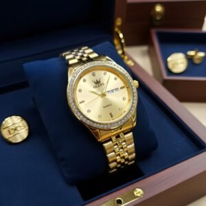 OLEVS~লাক্সারি ঘড়ি বাটারফ্লাই লক