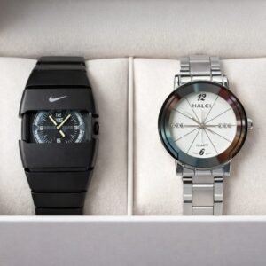 স্টাইলিশ কাপল ওয়াচ সেট