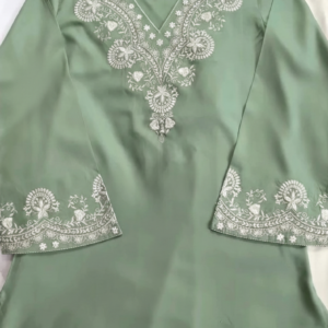 🌸 পিওর কটন জরি এমব্রয়ডারি ওয়ান পিস (1 Piece) 🌸