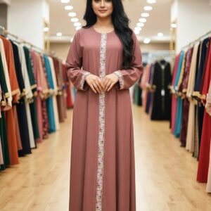 ফুল এমব্রয়েডারি বোরকা