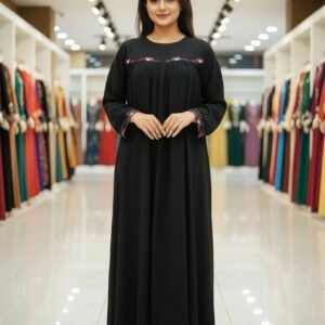 ফুল এমব্রয়েডারি বোরকা