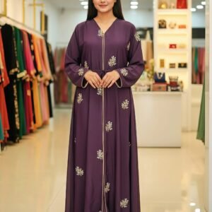 ফুল এমব্রয়েডারি বোরকা