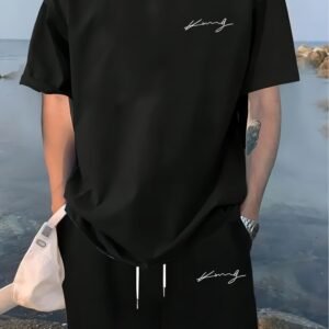 Premium Drop Shoulder T-Shirt & Pant Combo