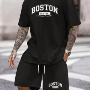 Premium Drop Shoulder T-Shirt & Pant Combo