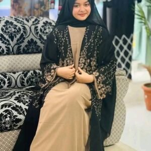 Lubaba Koti Embroidery Borka (Set)