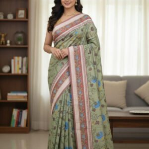 প্রিমিয়াম ডিজিটাল প্রিন্ট শাড়ি 🤍