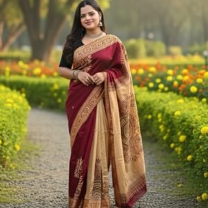 প্রিমিয়াম ধুপিয়ান সিল্ক শাড়ি