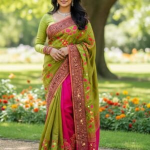 প্রিমিয়াম ধুপিয়ান সিল্ক শাড়ি