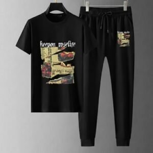 Trendy Mash T-Shirt Trouser Combo