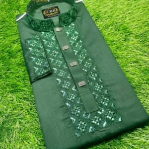 প্রিমিয়াম কাফ হাতা স্লাব শাটন পাঞ্জাবি