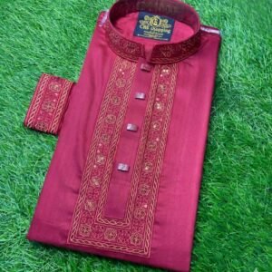 প্রিমিয়াম কাফ হাতা স্লাব শাটন পাঞ্জাবি