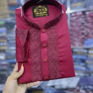 প্রিমিয়াম কাফ হাতা স্লাব শাটন পাঞ্জাবি