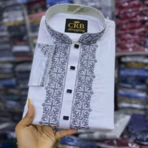 প্রিমিয়াম কাফ হাতা স্লাব শাটন পাঞ্জাবি