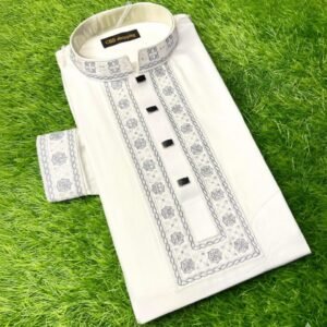 প্রিমিয়াম কাফ হাতা স্লাব শাটন পাঞ্জাবি